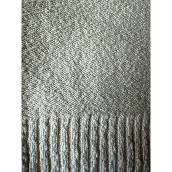 Madewell Cream One Shoulder Knit Sweater Tank Top M NWT Textured Soft Cotton - Picture 3 of 7